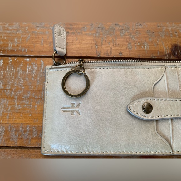 Frye Women's Melissa Snap Card Wallet - Cream/Off White - Picture 3 of 5